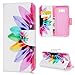 YOKIRIN for Samsung Galaxy S8 Case, PU Leather Floral Half Flower Design Magnetic PU Leather Case Wallet Flip Stand Flap Closure Cover with ID Credit Card Holder Cover for Samsung Galaxy S8