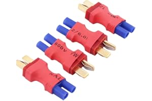 OliRC 4pcs No Wires Connector: EC2 Female to Male T-Plug Style Adapter(C35-4)