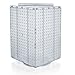 Azar Displays 701414-CLR Rotating Display Stand - 4-Sided Display Racks - Peg Display Carousel (14” W x 14” D x 20” H) - Easy Assemble Revolving Display for Retail - Pegboard Organizer, Clear