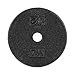 CAP Barbell Cast Iron Standard 1-Inch Weight Plates, Black, 7.5 Pounds