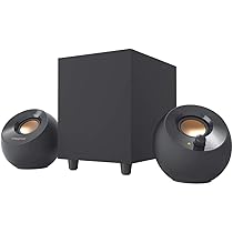 Creative Pebble Plus 2.1 USB-Powered Desktop Speakers with Down-Firing Subwoofer and Far-Field Drivers, Up to 8W RMS Total Power