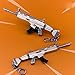 Gun Keychain Gold Scar Large, 6.7