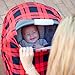 Car Seat Cover for Babies, Nursing Cover, Carseat Canopy - Red Plaid