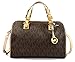 Michael Kors Grayson Large Satchel Signature PVC (Brown)