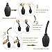 Douper Medical Grade Silicone Enema Bulb Syringe Aginal and Anal Douche for Men and Women Capacity 310ml /10.48oz (Black)