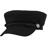 Brcus Women Yacht Captain Sailor Hat Newsboy Cabbie Baker Boy Peaked Beret Cap