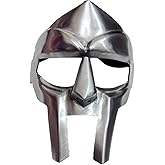 MF Doom Mask Mad-Villain Mild Steel Face Armour Medieval Hand-Forged Armor | Medieval Steel Gladiator Face Mask | SCA LARP