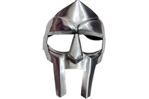 ALLOEY TRADISIONAL MF Doom Mask Mad-Villain Mild Steel Face Armour Medieval Hand-Forged Armor | Medieval Steel Gladiator Face Mask | SCA LARP