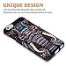 CLOUDS iPhone 6 Plus Case, Night Glow, Cool Cute Elephant HD Vintage Tribe Animal Pattern Design Rubber Gel Flexible Durable Soft Protective Cover, Elephant