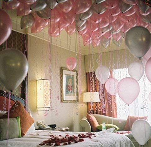Hk Balloons Metallic Birthday Balloons For Decoration Pack Of 50