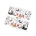 48 Sheets Halloween Nail Art Water Transfer Decals Manicure Skull Stickers