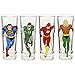 Zak Designs DC Comics Mini Glasses, 4 Count (Pack of 1), Justice League 2oz