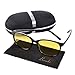 Berwke Night Driving Glasses for Women Men Anti Glare Polarized Night Vision Glasses Black