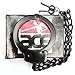 Ace Martial Arts Supply Professional Double Lock Handcuffs & Leg Cuffs (Black-Chain)
