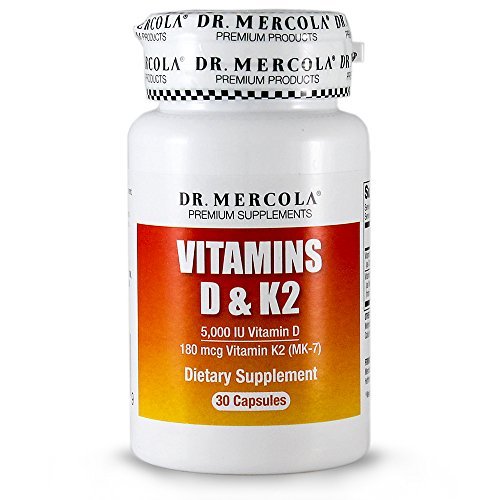 Buy Dr Mercola s D & K2 30 s Supplies 5,000 IU Of D3 & 180 mcg Of