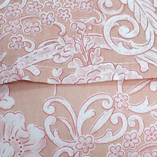 Brandream Farmhouse Bedding Queen Size Sheets Set 100 Cotton Blush