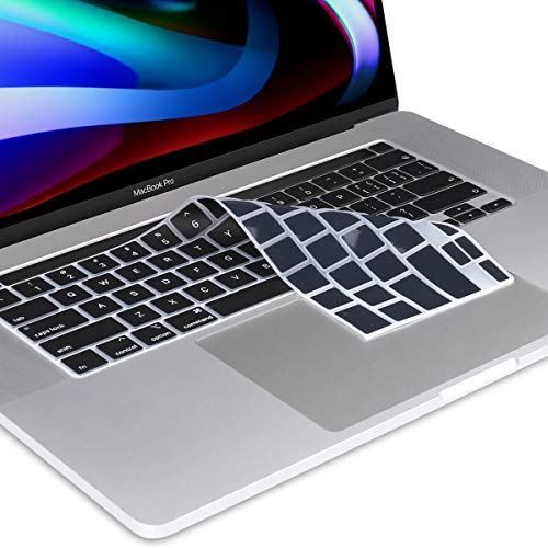 Batianda Premium Black Ultrathin Keyboard Cover Protector Silicone Skin for New MacBook Pro 16 inch 2019 Release with Touch Bar & Touch ID Model:A2141 - Thumbnail 4