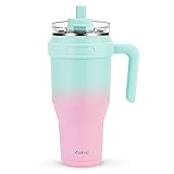 Zukro 40 oz Mug Tumbler With Handle And Flip