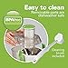 Hamilton Beach 67602A Big Mouth 800 Watt Juice Extractor, White and Green, Extra Large 3 Inch Feed Chute and Pulp Bin, Stainless Steel Micro-Mesh Strainer Basket, One Speed Control