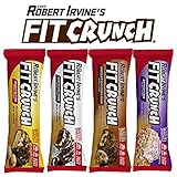 FITCRUNCH Protein Bars | Protein Bar | Designed by Robert Irvine | World’s Only 6-Layer Baked Bar | Just 6g of Sugar & Soft Cake Core (12 Bars, Variety Pack)