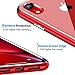 Maxevis iPhone XR Case, Clear Slim Protective Case Dual Layer Transparent Shell + Matte Hard Bumper Cover Anti-Scratch Shock Absorption Thin Case for Apple iPhone XR 6.1 LCD-Red