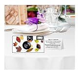 5 Pack Autumn Leaves Custom Disposable Cameras