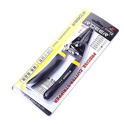 Precision Wire Stripper, 6.5 inch Professional Wire Stripper/Cutter for 10-20 AWG Solid and (0.8-2.6mm) Stranded Wire - Thumbnail 5