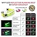 sport2people LED Reflective Running Belt Pouch with USB Rechargeable Light - Key, iPhone X 6 7 8 Plus Cell Phone Holder for Runners - Best Visibility During Walking and Cycling (Yellow LED)