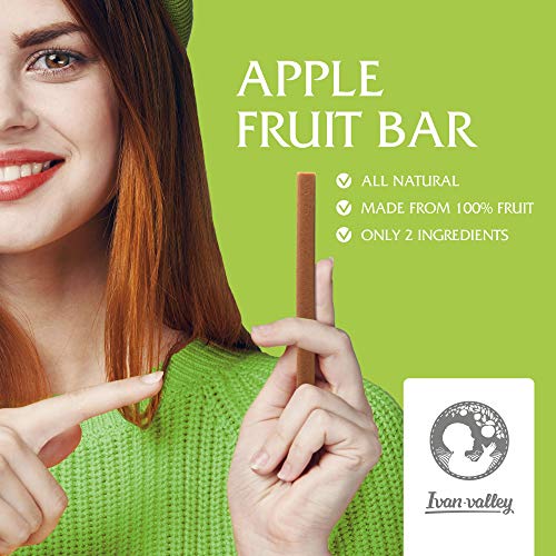 IvanValley Apple Bar Healthy Fruit Snacks Individual Packs (6 Count