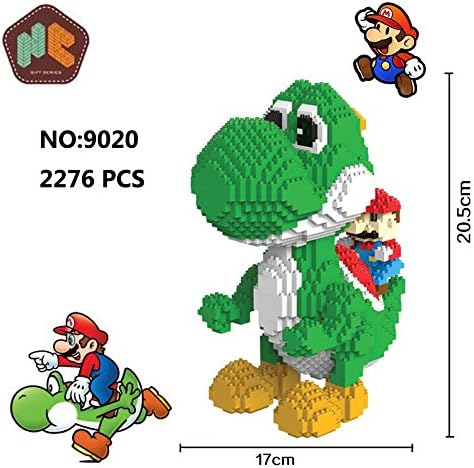 HC 9020 Super Mario Yoshi Monster Figure Diamond Mini Building Nano Block Toy