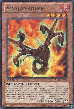 Yu-Gi-Oh! - V Salamander (JOTL-EN002) - Judgment of the Light - 1st Edition - Rare