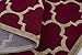 Ottomanson Paterson Collection Dark Red Contemporary Moroccan Trellis Design Lattice Area Rug, 5'3