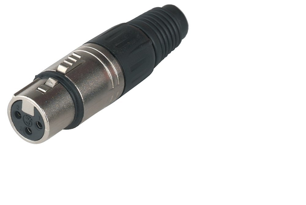 GEWA Alpha Audio Stecker XLR XLR(m) Winkelstecker, mit Plastiktülle und Zugentlastung, für Kabel bis 8 mm Durchmesser
