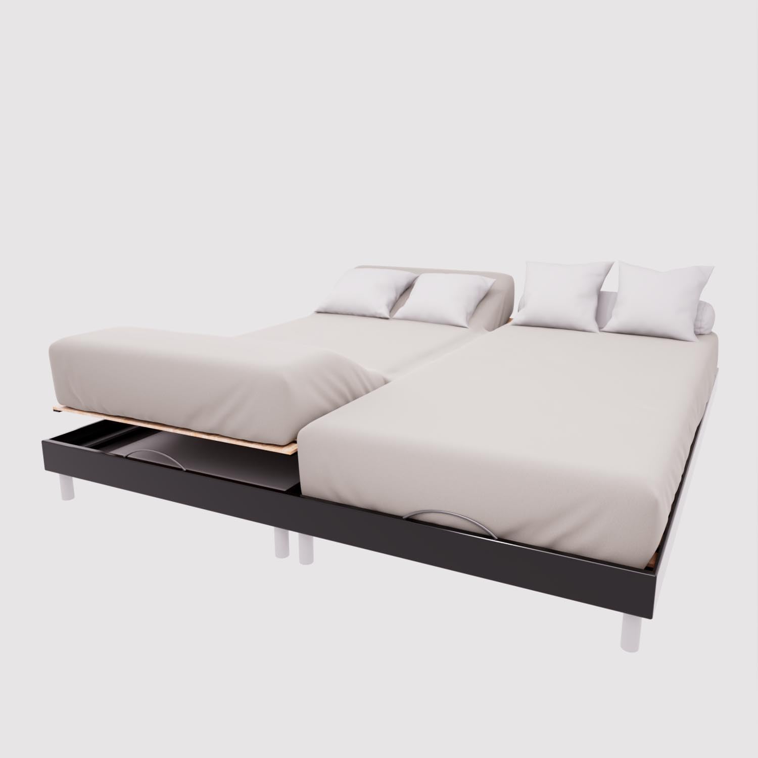 Soleil d'ocre, TPR Fitted Sheet 57 Thread Count Cotton 2 x 70 x 190 cm Plain Linen — image 1