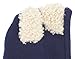 Bienvenu Children Boys Girls Knitted Oversized Hat Dog Woolen Ear Infinity Scarf Outdoor Skull Caps for Autumn Winter, Navy