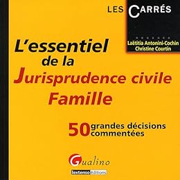 L' essentiel de la jurisprudence civile famille