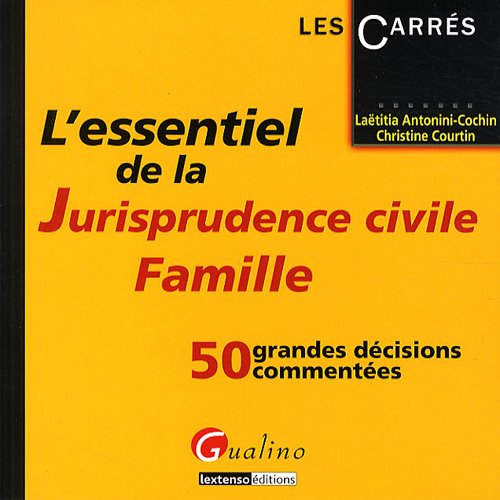 L' essentiel de la jurisprudence civile famille