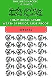 Box of 36, Round Disc Padlocks keyed Alike