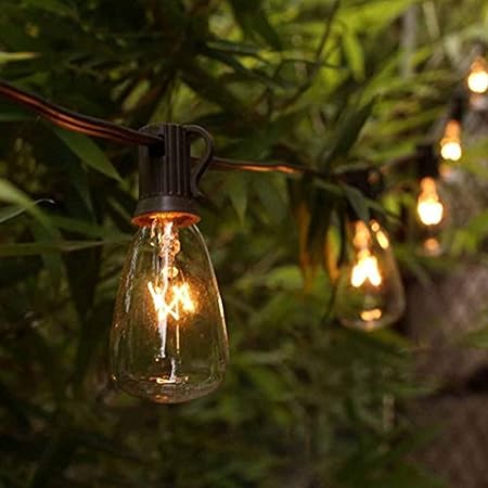 Amazon Com Agiclight 25ft Outdoor Edison Bulb String Lights St35