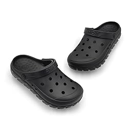 Amoji Garden Clogs Shoes Summer Yard CL212 Black