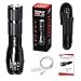 Aukelly LED Flashlights USB Rechargeable Flashlight LED,High Lumens LED Flashlight Tactical,Waterproof,Handheld,Zoomable,Bright Flashlight for Camping,Bicycling,Emergency,Work Light,with 18650 Battery