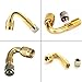 Dsycar 45 Degree 90 Degree 135 Degree Metal Valve Stem Extenders,Tire Valve Stem Extensions Adapter Car Motorcycle Bike Truck Universal Extenders - Set of 6 (Gold)