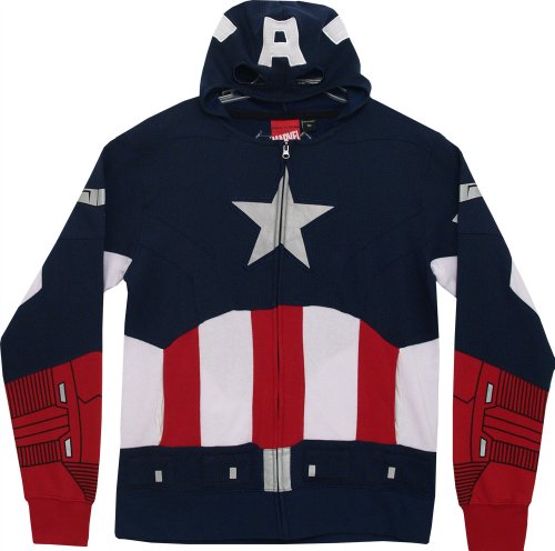 captain america zip hoodie