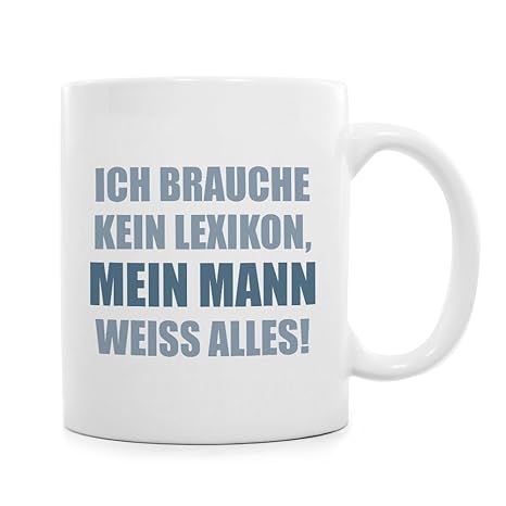 Taza – con texto – Ich brauche No glosario, mi Muñeco Blanco Todo – divertido