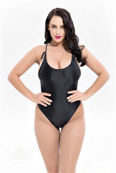 Amazon Co Jp ワンピース水着 戻る編組フラワーワンピース水着女性水着大型シルキーピュアカラーのナイロン水着 Color Black Size Xxxxxxl 服 ファッション小物