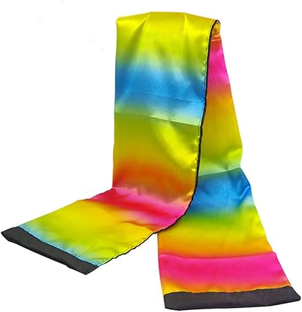 Amazon Shinena マジカルカラーチェンジスカーフ マジックプロップ マジックトリックブラックからレインボーマジックストライプスカーフ プロフェッショナルマジシャンファニートイ マジック 手品 おもちゃ