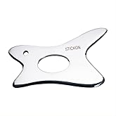 STICKON Gua Sha Massage Tool Stainless Steel Gua Sha Scraping Massage Tools IASTM Tools Great Soft Tissue Mobilization Tool(STICKON-22)