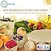 Reusable Beeswax Wrap 6 Pack, Eco Food Covers Super Cling Non-Plastic Dye Free, Odor Free Bees Wax 0 Waste Products, Eco-Wrap Biodegradable, Unbleached Cloth, Cheese Wrapping