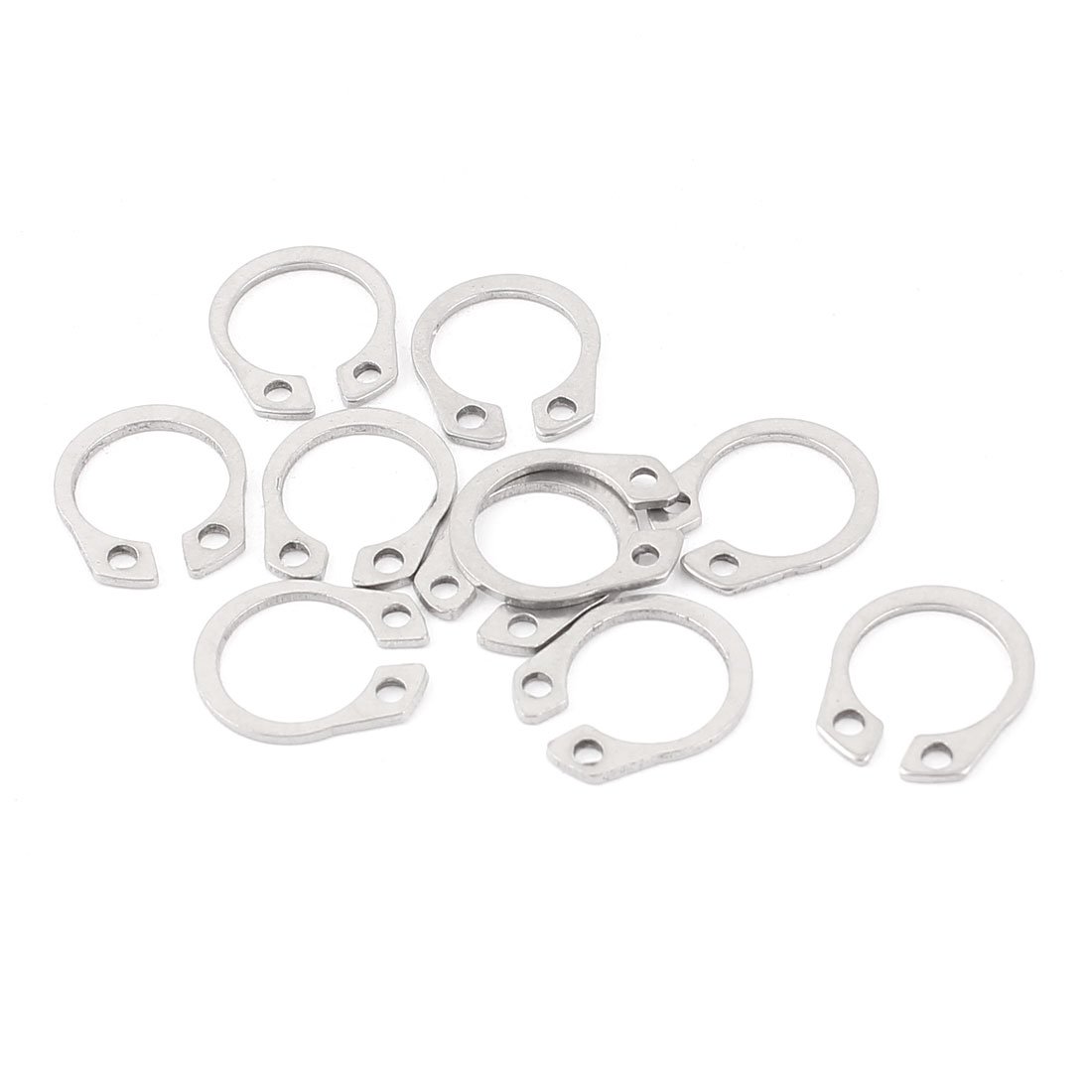 uxcell External Circlip Retaining Shaft Snap Clip Rings 11mm 10pcs