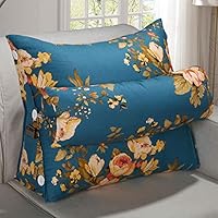 Lsxlsd Outdoor Bed Head Cushion backrest Waist pad Triangle Sofa Pillow Waist Support 45x22x50cm (17.7x8.6x19.6 inches).